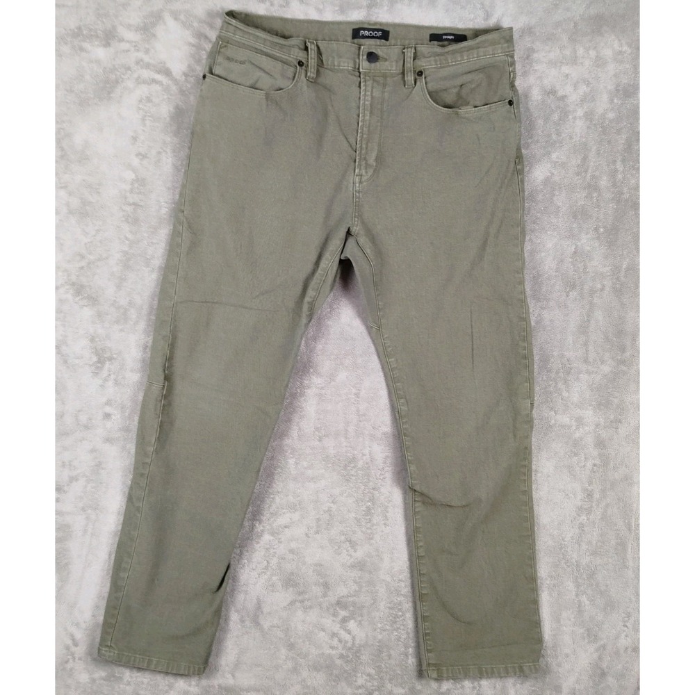 Proof Rover Pants Mens Size 34x30 Green Straight Canvas Stretch Hiking Huckberry